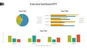 Infographic featuring pie graph, horizontal and vertical bar charts for visualizing data trends and comparisons.