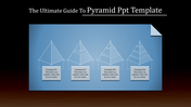 Slide with four sketched pyramid diagrams, each connected to a content box with placeholder text areas.