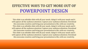 Slide with a beige background, bold title in black and blue, and descriptive text centered over an orange gradient base.