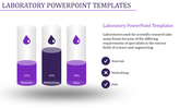 Laboratory-themed infographic with purple test tube visuals showing materials, methodology and data in a white background.