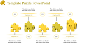 Yellow puzzle pieces aligned horizontally, each representing steps or components with numbered captions from 01 to 05.