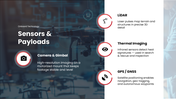 Drone Technology PPT covering types, components, flight principles, applications, control systems, and future trends. - slide 8