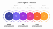 Colorful interlocking circles with associated icons and placeholder text.