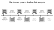 Horizontal timeline with alternating gray square milestones from 2016 to 2022, linked by a gray horizontal bar.