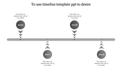 Innovative PowerPoint Timeline Ideas In Grey Color
