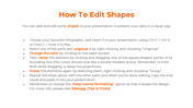 Clean white layout with a bold orange heading and steps listed in black text, highlighting important shapes editing steps.