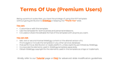 White background with orange heading, bold subheadings, and bullet lists organized in two sections.