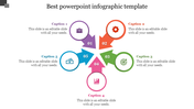Infographic with five numbered arrows in purple, orange, green, pink, and blue, arranged in a circular pattern.