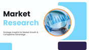 Market research slide template covering overview, objectives, segmentation, consumer trends, SWOT, and growth insights