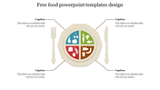 Food  template with plate with food group icons, cutlery images and caption areas placed in a white background.