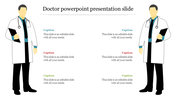 Slide featuring two illustrated doctors with stethoscopes and captions for content.