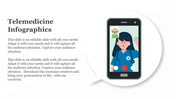 Telemedicine scene with a doctor on a mobile screen in a video call interface, wearing a stethoscope and waving.