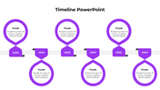 Grey timeline with looped milestones labeled 20XX connected by a horizontal line placed in a white background.
