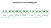 Horizontal conveyor belt with five orange gears, caption areas and an orange suited businessman walking above.
