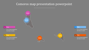 Clear Map Presentation PowerPoint Template for Planning