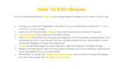 Guide slide on editing shapes in a presentation, featuring yellow highlighted keywords and a list of editing steps.