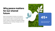 Explore International Day of Peace presentation, its history, peacebuilding, dialogue, education, unity, and hope. - slide 3