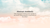 Soft pastel clouds with a gradient from blue to peach creating an abstract sky like background with centered text.