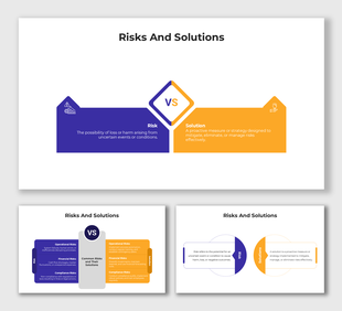 Visual diagram contrasting risk factors and solutions using icons, structured layouts, and vibrant color coding for clarity.