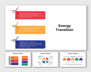 Colorful infographic with wind turbines illustrating the global shift from fossil fuels to renewable energy sources.