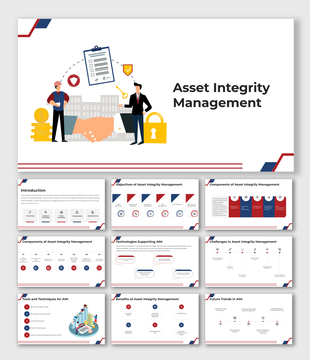Illustrated handshake and icons showing secure asset integrity agreement with document and lock visuals.