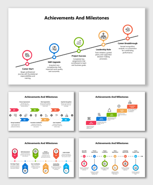 Show key achievements and milestones that highlight skill development, successful projects, recognition, and career growth.