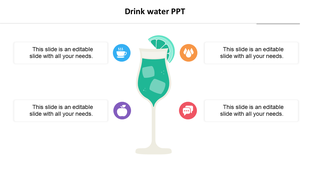 Inspire everyone with the best Drink Water PPT Slides