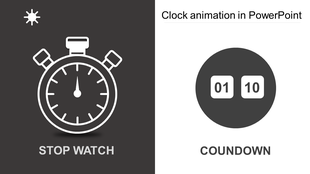 Creative Clock Animation In PowerPoint Presentation