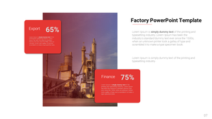 Impressive Factory PowerPoint Template Presentation