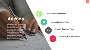 Agenda Google Slides and PowerPoint Template With Four Node