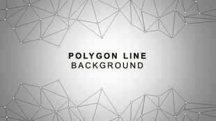 Polygonal Line Background PPT Template & Google Slides