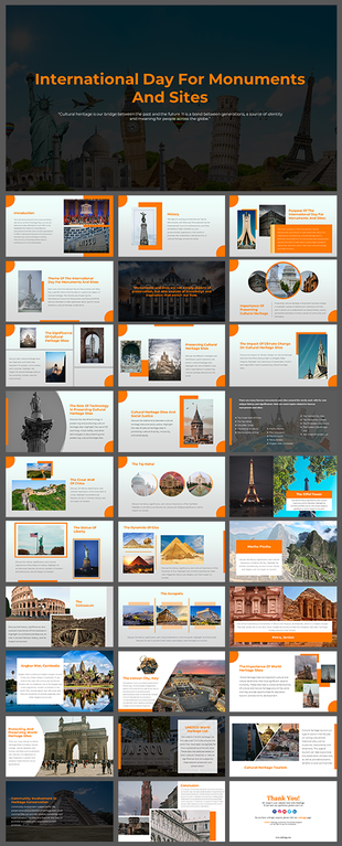 International day for monuments and sites, covering the significance, preservation, and famous monuments worldwide.