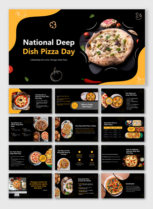National Deep Dish Pizza Day celebrates thick-crust pizza with rich tomato sauce, melted cheese, and tasty toppings.