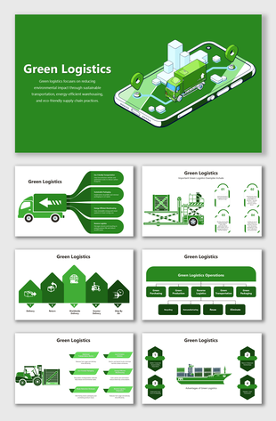 Green Logistics focuses on eco-friendly practices like energy-efficient transport, recycling, and green supply chain soluti