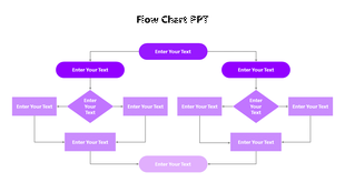 Best Purple Color Flow Chart PPT And Google Slides Template