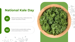 National Kale Day visual showcasing the benefits of kale consumption and promoting sustainable eating habits.