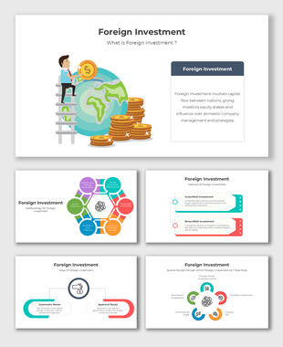 Illustrated globe with a businessman stacking coins, explaining capital flow and its impact on strategies.