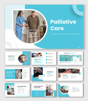 The palliative care presentation showing compassionate support through symptom relief, emotional care, and family support.