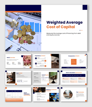Weighted Average Cost Of Capital showing debt, equity, weights, formula, calculation, and investment decisions.