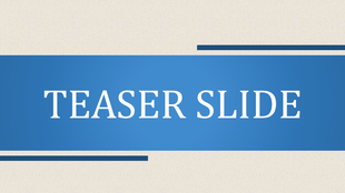 A wide blue banner with two horizontal lines and a centered title, against a textured beige backdrop.