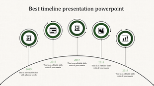 Get Our Predesigned Timeline PowerPoint Template Slide