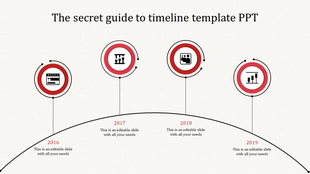 Timeline Slide Template for Detailed Progress Tracking