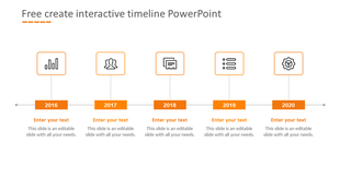 Free Create Interactive Timeline PowerPoint Model