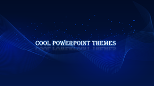 Abstract dark blue background with flowing wave like lines and glowing dots, creating a futuristic and dynamic visual effect.