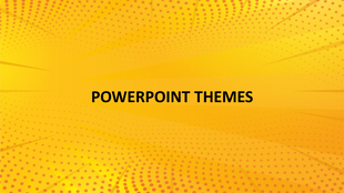 Bright yellow theme background with radial halftone dots and abstract lines converging toward the center. 