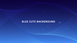 Blue gradient background featuring curved lines and small dotted patterns, creating a soft and cute effect.