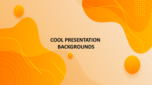 Vibrant cool orange and yellow wavy background with circular and line patterns and bold black title in the center.