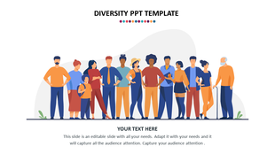 Incomparable Diversity PPT Template Presentation slides