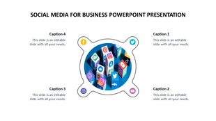 Mobile phone infographic with a range of social media platform logos arranged around it, in a circular pattern.