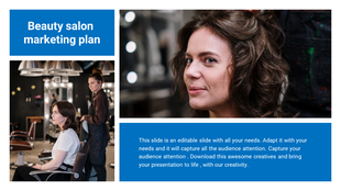 Beauty Salon Marketing Plan PPT Template & Google Slides